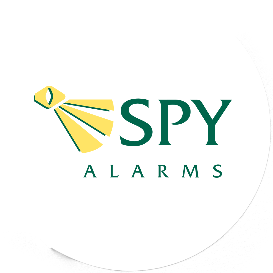 spy alarms logo sticker