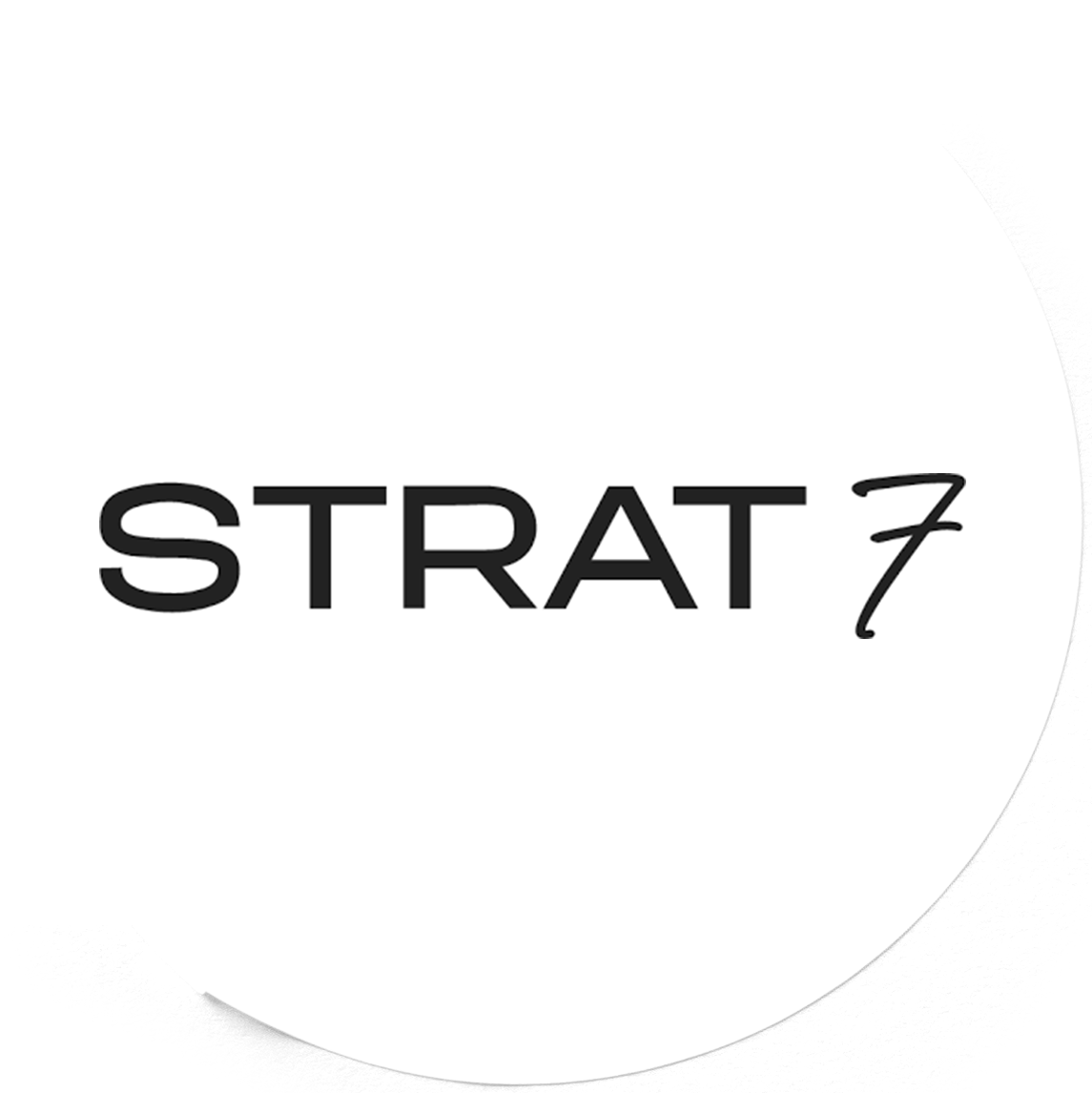 strat 7 sticker logo