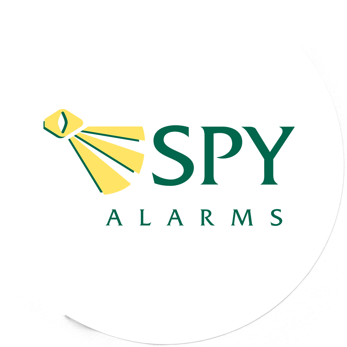 spy alarms logo sticker-1