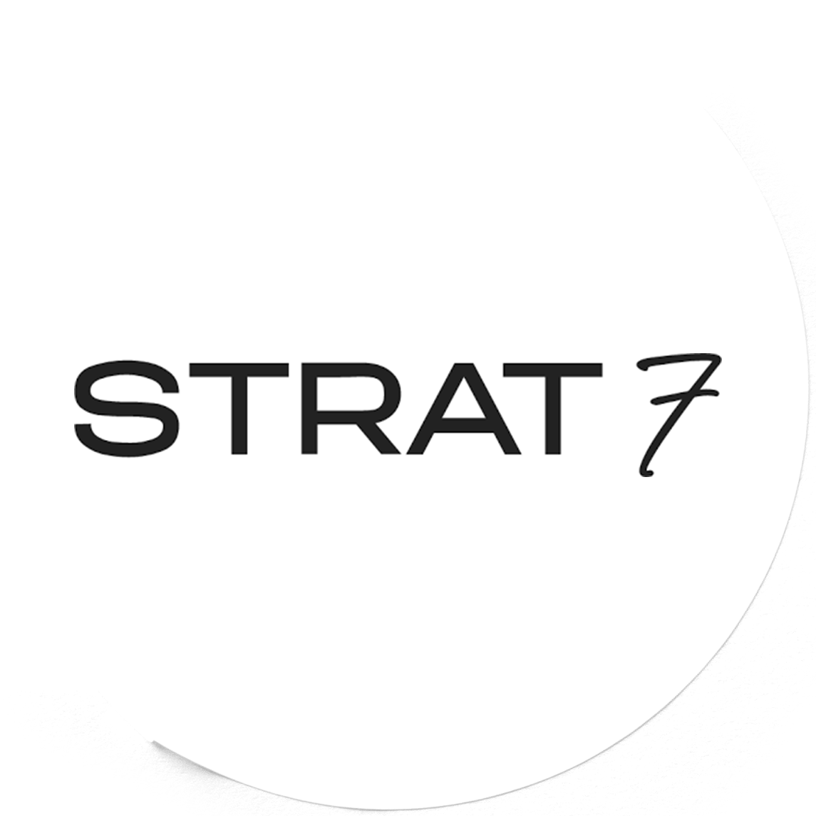 strat 7 sticker logo